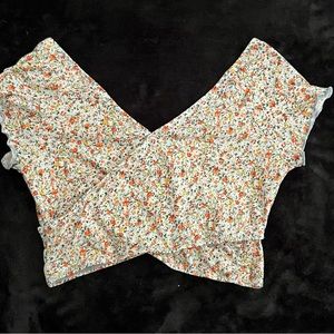 Shein floral crop top